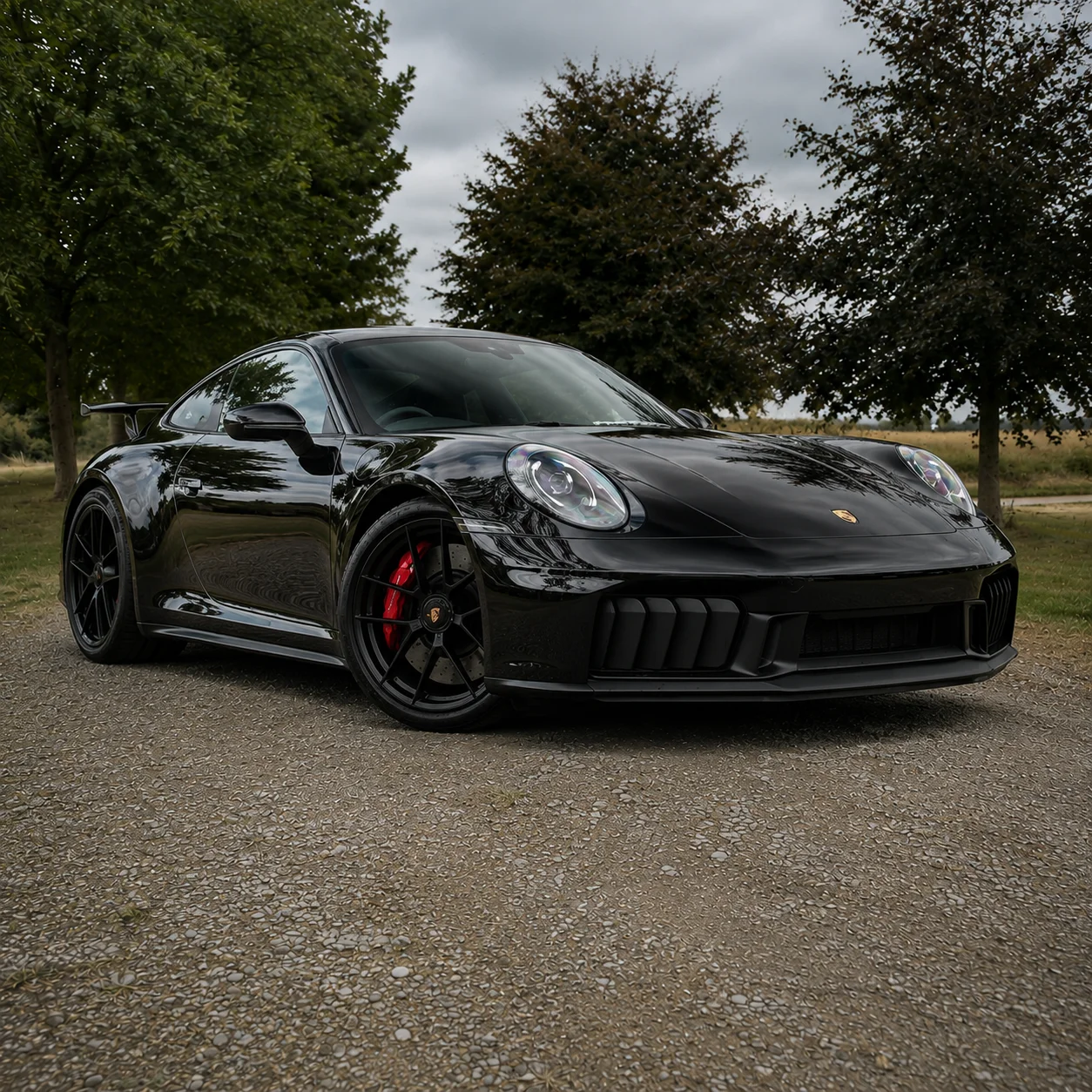 Porsche 911 992 Carrera 4 GTS Black – Luxury Sports Car Hire UK